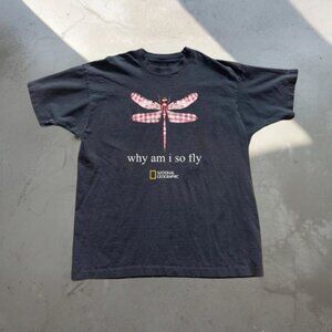 Women's Black and Grey T-shirt